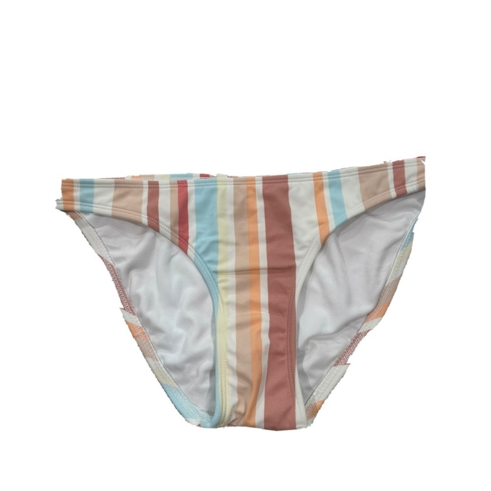 NWT Xhilaration Swimwear Bikini Bottoms Multi-Color Striped